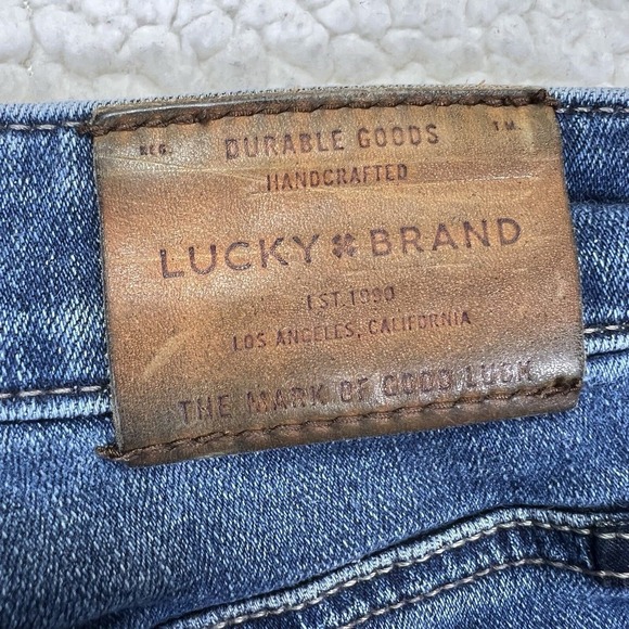 Lucky Brand Bridgette Crop Skinny Jeans Womens 6/28 (26x27) Blue Boho Minimalist - Picture 4 of 12